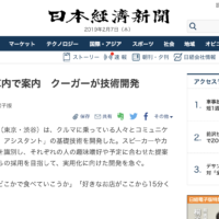 Couger's "Virtual Human Agent (VHA)" featured in both the Nihon Keizai Shimbun electronic edition and Nikkei Sangyo Shimbun